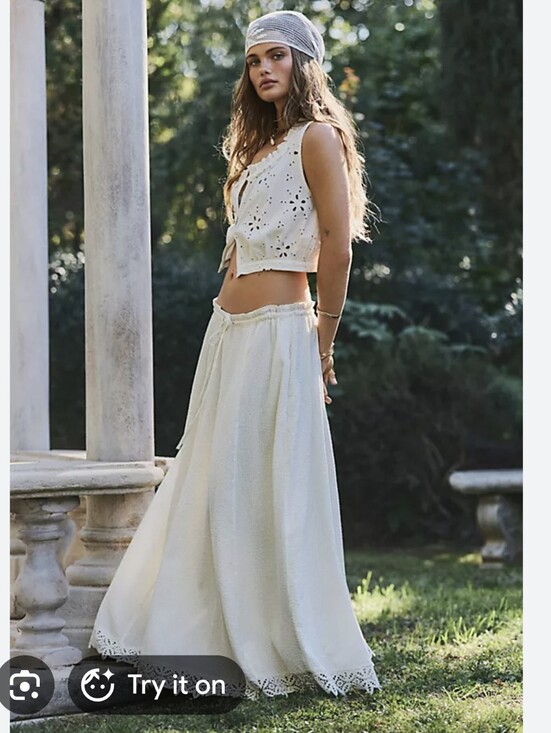 Free People Dresses & Skirts - Nwt Free People Madelyn Cotton Maxi Skirt Set